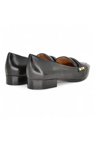 Mocassino donna in pelle colore nero. DETAIL | Y9218-NERO