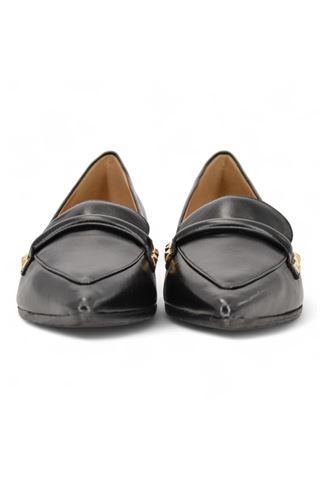 Mocassino donna in pelle colore nero. DETAIL | Y9218-NERO