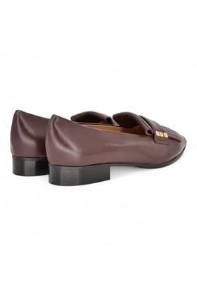 Mocassino donna in pelle colore nero. DETAIL | Y9220-BORDÒ