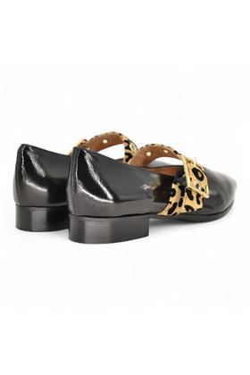 Ballerina in pelle colore nero. DETAIL | Y9221-NERO