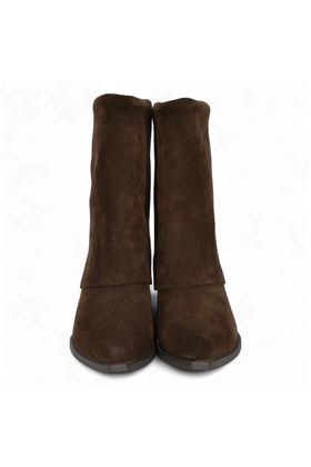 Tronchetto donna in camoscio colore testa di moro. EXE' | 083-CAM.T.M.