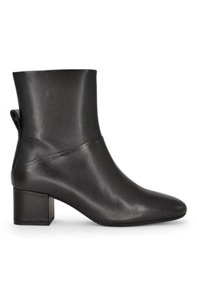 Troncchetto donna in pelle colore nero. JVAM | 40016-NERO