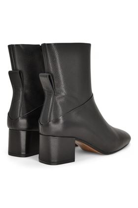 Troncchetto donna in pelle colore nero. JVAM | 40016-NERO
