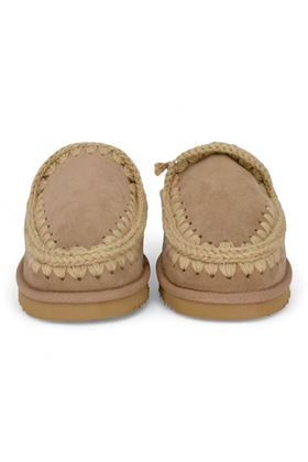 Ciabatta donna in camoscio colore cammello. MOU | 101125A-CAM