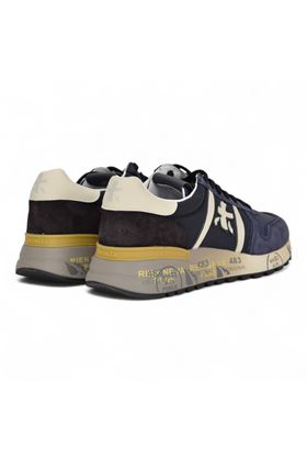 Sneakers uomo in camoscio e nylon colore blu notte. PREMIATA | LANDER-7702