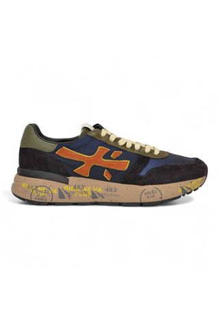 Sneakersw in camoscio e nylon colore blu. PREMIATA | MICK-7721