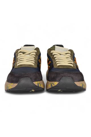 Sneakersw in camoscio e nylon colore blu. PREMIATA | MICK-7721