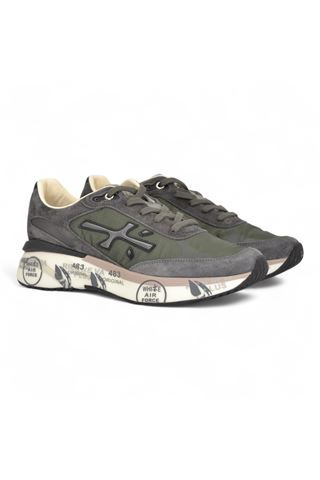 Sneakers uomo in camoscio e enylon colore militare. PREMIATA | MOERUN-7106