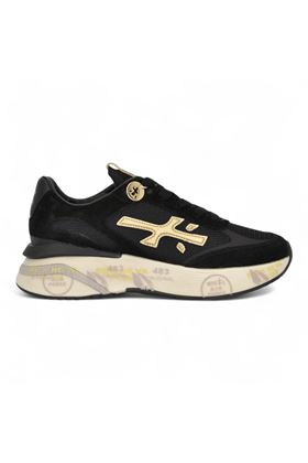 Sneakers donna in camoscio e nylon colore nero. PREMIATA | MOERUND-7799