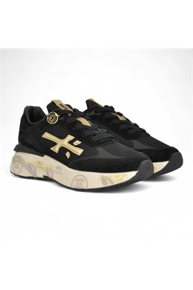Sneakers donna in camoscio e nylon colore nero. PREMIATA | MOERUND-7799
