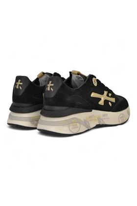 Sneakers donna in camoscio e nylon colore nero. PREMIATA | MOERUND-7799