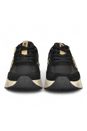 Sneakers donna in camoscio e nylon colore nero. PREMIATA | MOERUND-7799