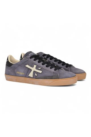 Sneakers uomo in crosta colore blu. PREMIATA | STEVEN-6972