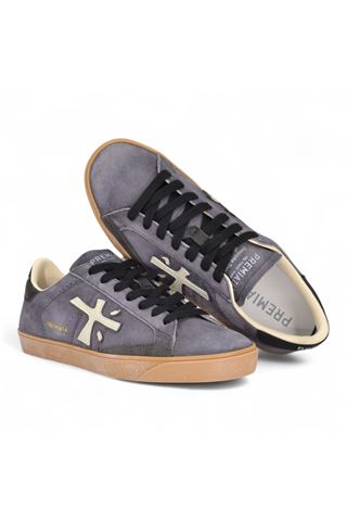 Sneakers uomo in crosta colore blu. PREMIATA | STEVEN-6972