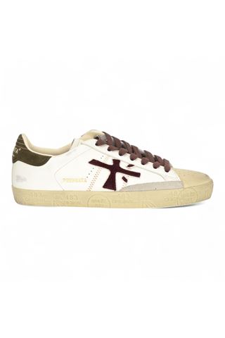 Sneakers uomo in pelle colore panna. PREMIATA | STEVEN-7628