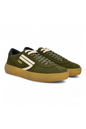 Sneaker uomo in camoscio colore verdone. PURAAI | PU101V-034