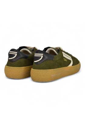 Sneaker uomo in camoscio colore verdone. PURAAI | PU101V-034
