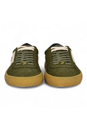 Sneaker uomo in camoscio colore verdone. PURAAI | PU101V-034