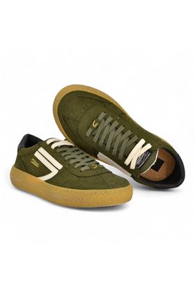Sneaker uomo in camoscio colore verdone. PURAAI | PU101V-034