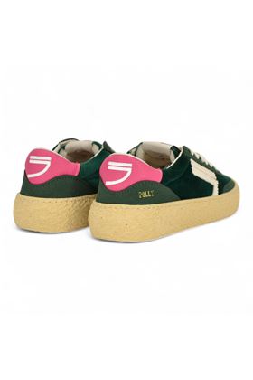 Sneaker donnain velluto colore verde. PURAAI | PU405PD-017