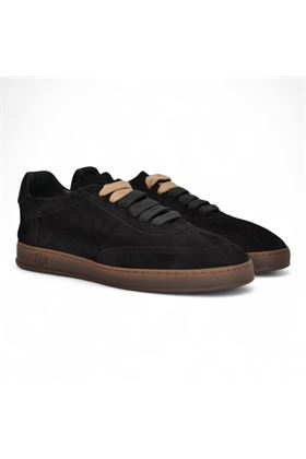 Sneaker uomo in camoscio colore nero. SOLDINI | AKIRA-NERO