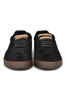Sneaker uomo in camoscio colore nero. SOLDINI | AKIRA-NERO