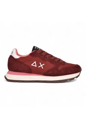 Sneaker donna in camoscio e nylon colore bordò. SUN68 | 45201-35