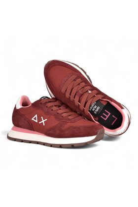 Sneaker donna in camoscio e nylon colore bordò. SUN68 | 45201-35