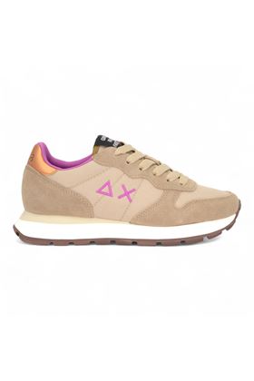Sneaker donna in camoscio e nylon colore beige. SUN68 | 45201-77