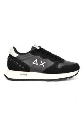 Sneaker donna in camoscio e nylon colore nero. SUN68 | 45206-11