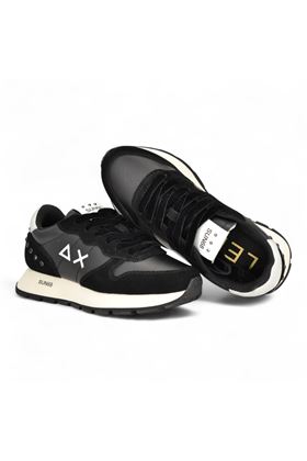 Sneaker donna in camoscio e nylon colore nero. SUN68 | 45206-11