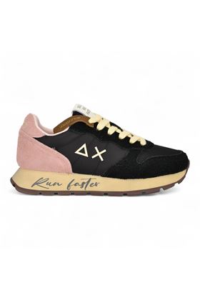 Sneaker donna in camoscio e nylon colore nero. SUN68 | 45207-11