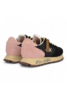 Sneaker donna in camoscio e nylon colore nero. SUN68 | 45207-11