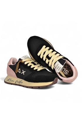 Sneaker donna in camoscio e nylon colore nero. SUN68 | 45207-11
