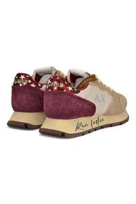 Sneaker donna in camoscio e nylon colore beige. SUN68 | 45207-16