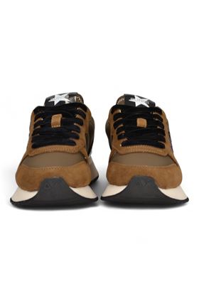 Sneaker donna in camoscio e nylon colore marrone. SUN68 | 45217-08