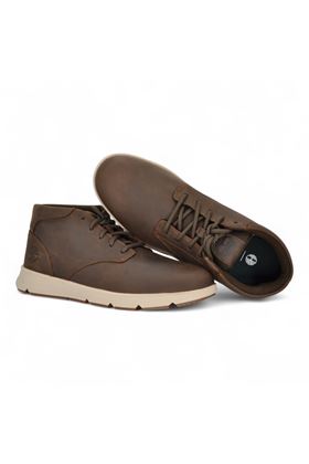 Polacco uomo in pelle ingrassata colore marrone. TIMBERLAND | A6C7T-W011