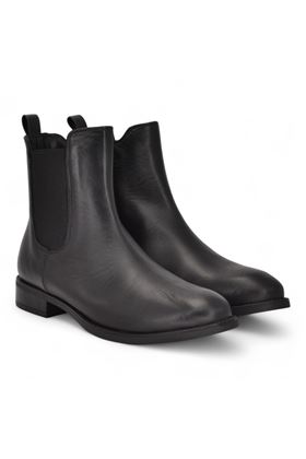 Tronchetto donna in pelle colore nero. UNISA | BARTY-NERO