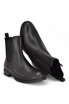 Tronchetto donna in pelle colore nero. UNISA | BARTY-NERO
