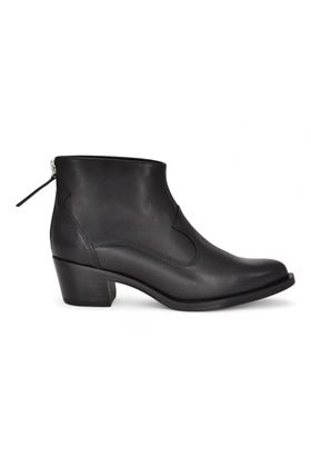 Texano in pelle colore nero. UNISA | GALTIS-NERO
