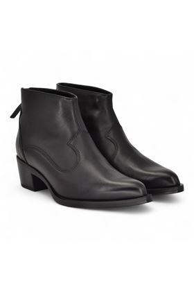 Texano in pelle colore nero. UNISA | GALTIS-NERO