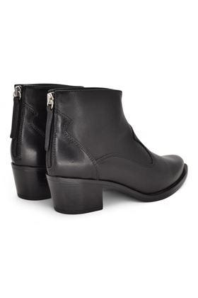 Texano in pelle colore nero. UNISA | GALTIS-NERO