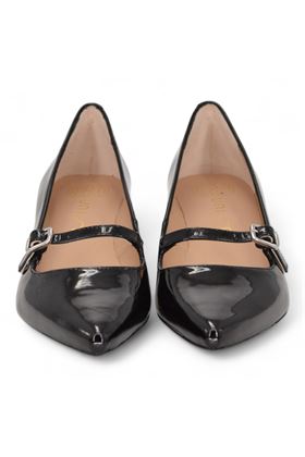 Decoltè in vernice colore nero. UNISA | JUNDE-NERO