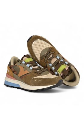 Sneaker donna in camoscio e nylon colore marrone. VICTORIA | 1156112-CIOCCOLATA