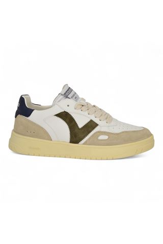 Sneaker uomo in pelle colore bianco. VICTORIA | 1257101-MARINO