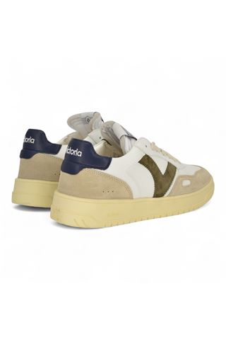 Sneaker uomo in pelle colore bianco. VICTORIA | 1257101-MARINO