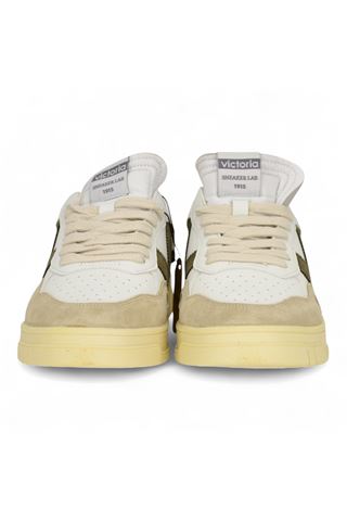 Sneaker uomo in pelle colore bianco. VICTORIA | 1257101-MARINO
