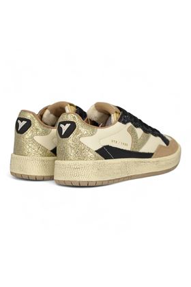 Sneaker donna in pelle colore bianco. VICTORIA | 8806113-TAUPE