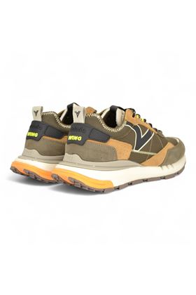 Sneaker uomo in tessuto e camoscio colore marrone. VICTORIA | 8811104-MARRONE